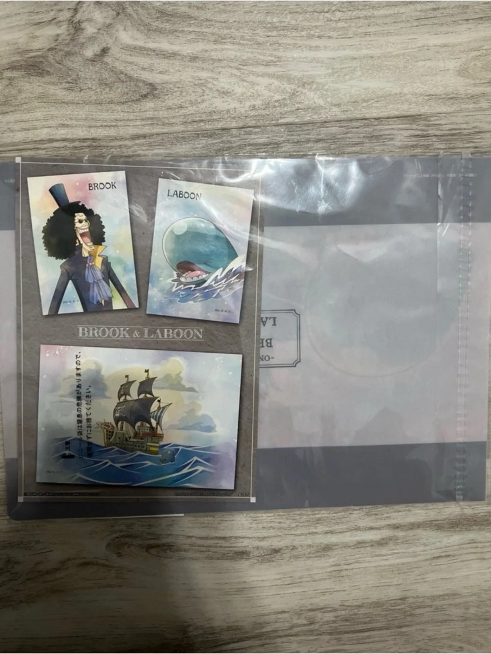 Onepiece Clear File Folder Set - Blue and White Ocean Design